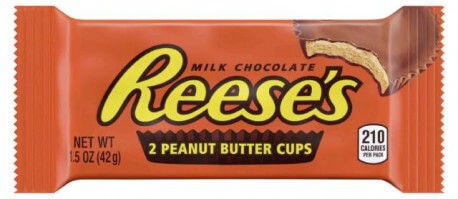 Reeses 2 Peanut Butter Cups Standard 42g