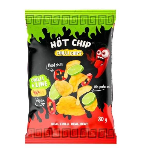 Hot Chip Potato Chips Chili And Lime +X+