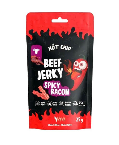 Hot Chip Jerky Chili And Bacon 25 g +X+