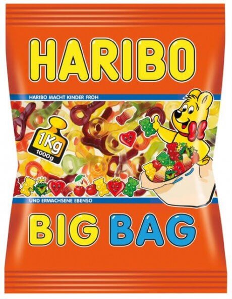 Haribo Fruchtgummi Schnuller Big Bag 1kg