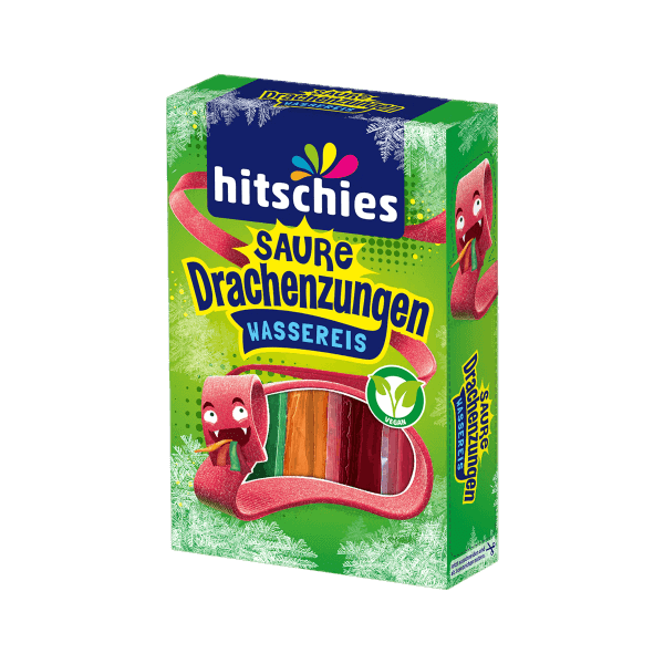 Hitschies Saure Drachenzungen Wassereis 400 ml (Stäbe)