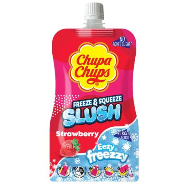 Chupa Chups Freeze & Squeeze Slush Strawberry 250 ml