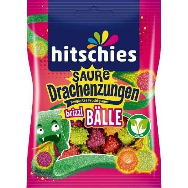 Hitschies Saure Drachenzungen brizzl Bälle 100 g