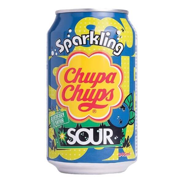 Chupa Chups Sparkling Sour Blueberry 345 ml