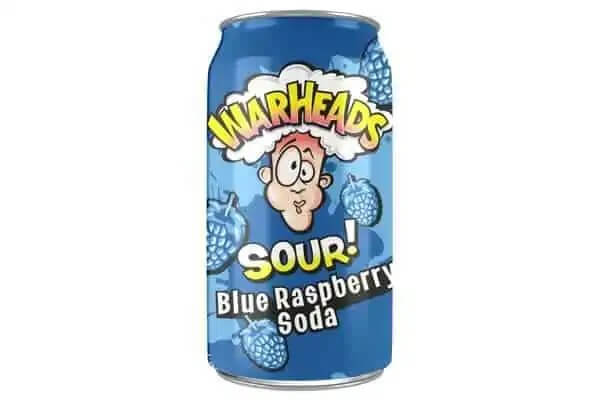 Warheads – Blue Raspberry Sour Soda 355ml