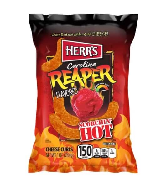 Herr's Carolina Reaper Cheese Curls Big