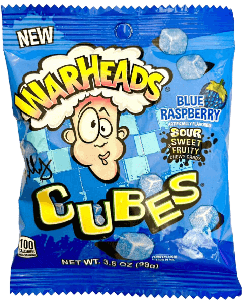 Warheads Cubes Blue Raspberry 99 g (Beutel)