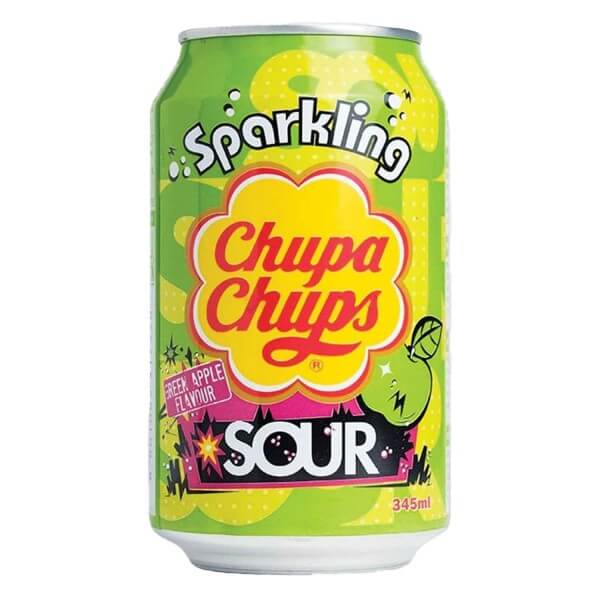 Chupa Chups Sparkling Sour Green Apple 345 ml