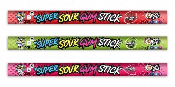 BRAIN BLASTERZ – Super Sour Gum Stick 22 g