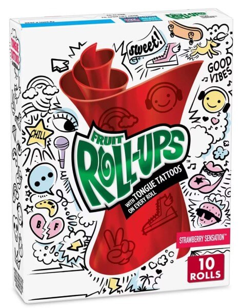 Fruit Roll-Ups Tropical Tongue Tattoos 10 Stk.