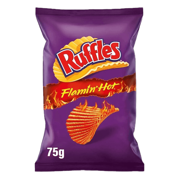 Ruffles Flamin ́ Hot 75 g