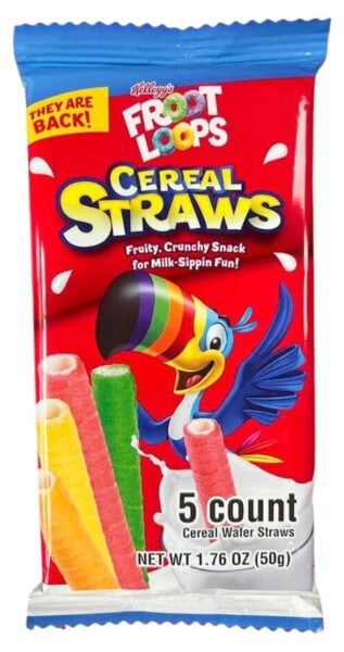 Kellogg ́s Froot Loops Cereal Straws 50 g