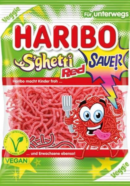 Haribo S'ghetti Red Beutel 85 g