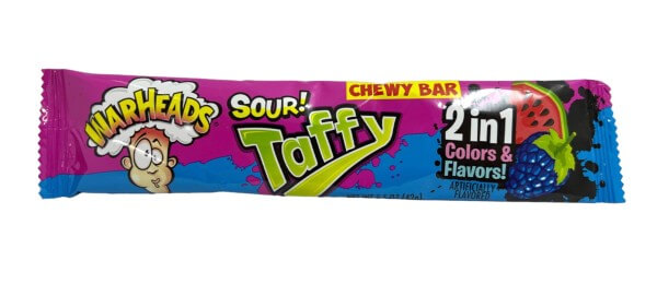 Warheads Sour Taffy Bar 2 in 1 42 g