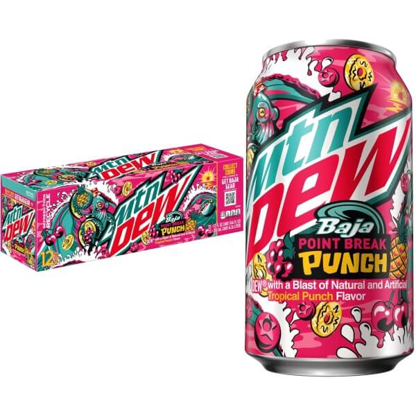 Mountain Dew Baja Punch Tropical Punch 0,355 l